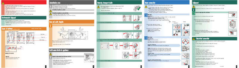 Page n°1 - Guide d'installation Siemens WD14H520GB