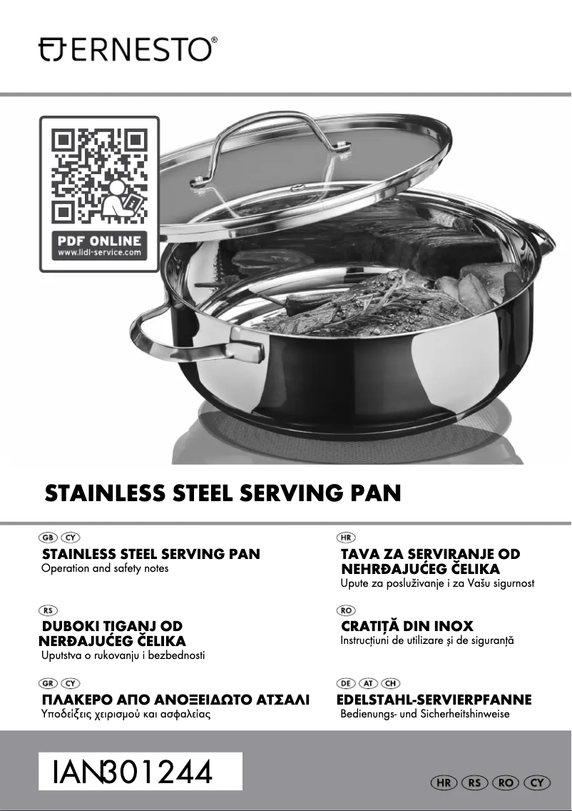 Page 1 de la notice Manuel utilisateur Ernesto IAN 291982