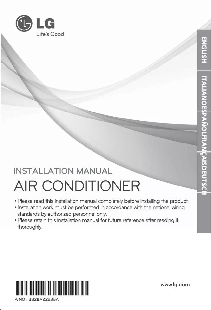 Page 1 de la notice Guide d'installation LG MC24AHV