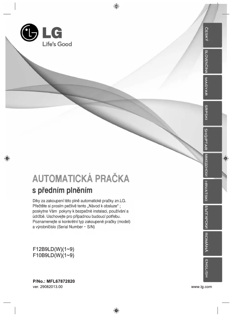 Página 1 del manual Manual de usuario LG F10B9LD