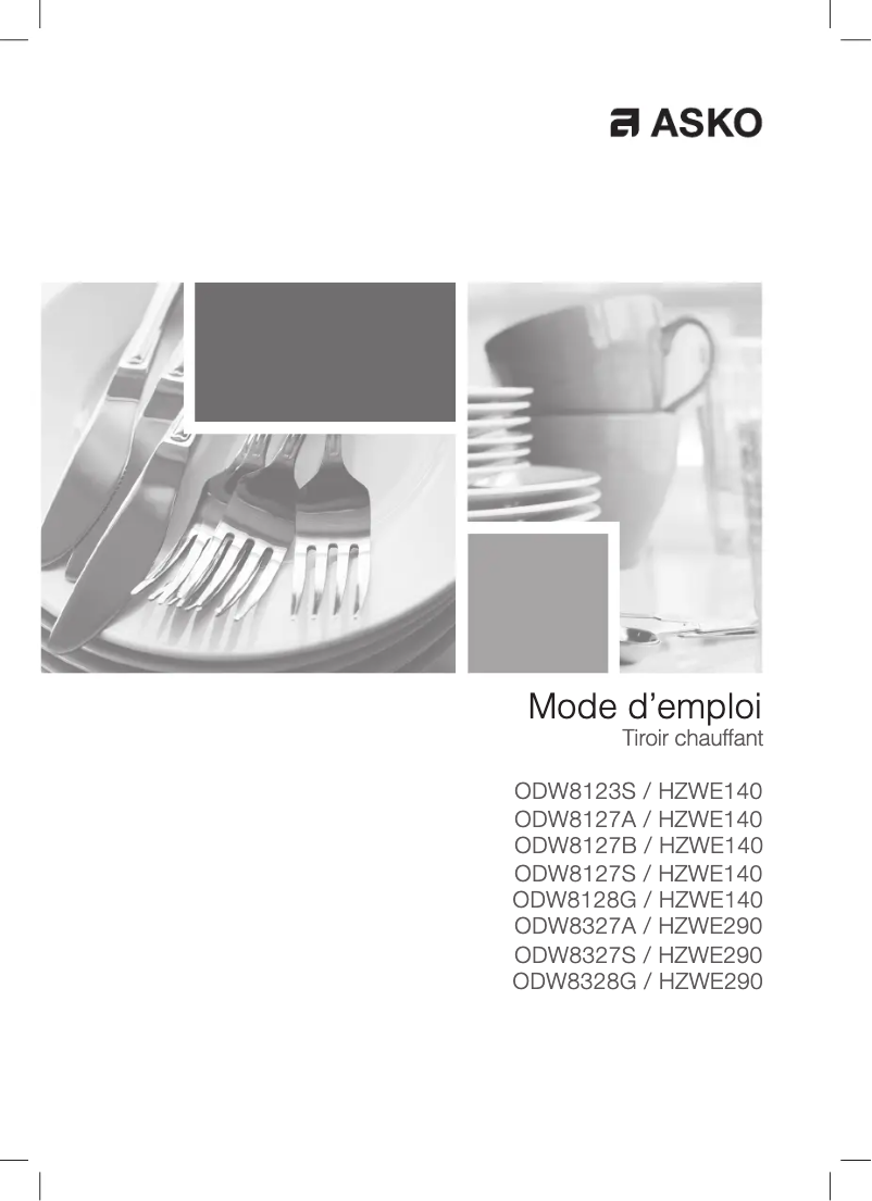 Image de la première page du manuel de l'appareil ODW8128G