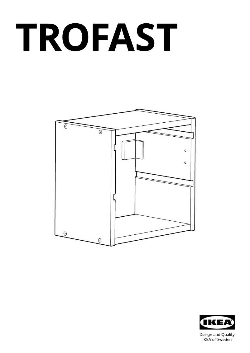 Página 1 del manual Manual de usuario Ikea TROFAST 705.246.89