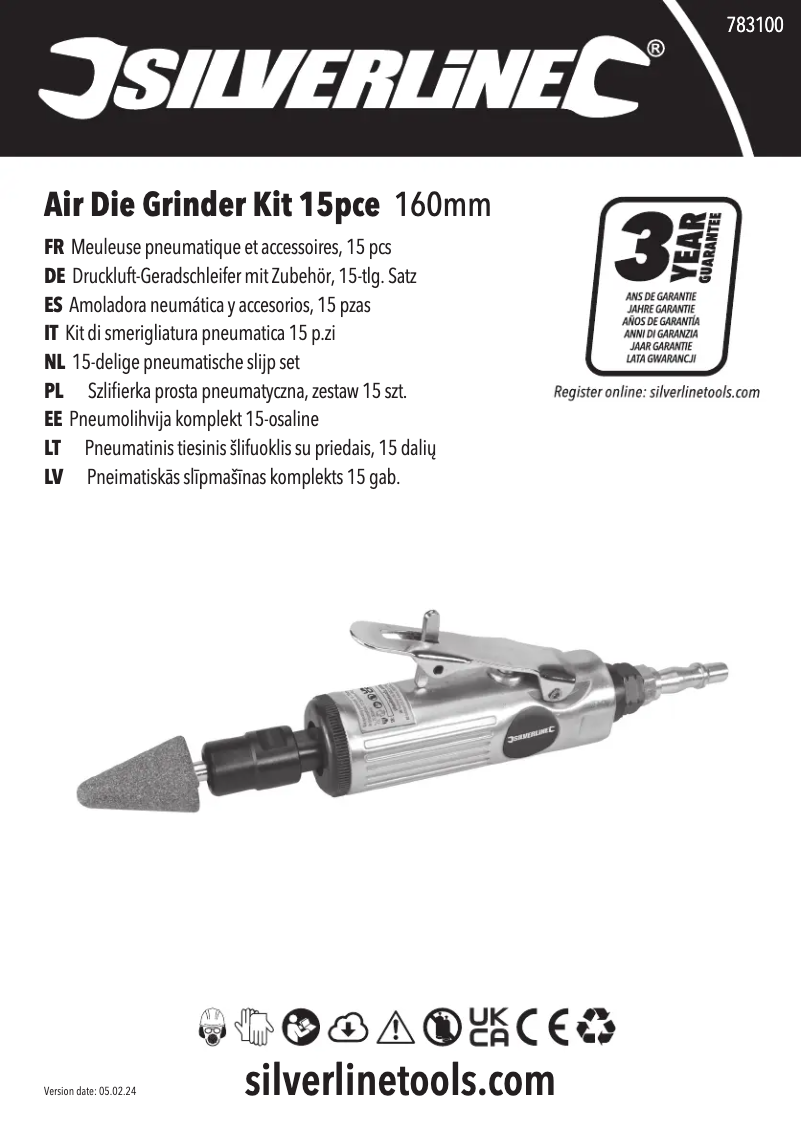 Page n°1 - Manuel utilisateur Silverline 783100