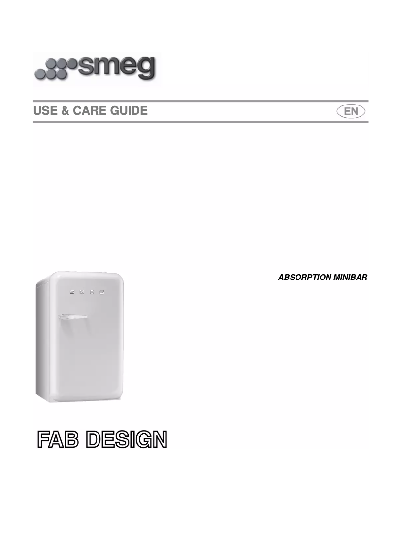 Página 1 del manual Manual de uso y mantenimiento Smeg FAB5UL