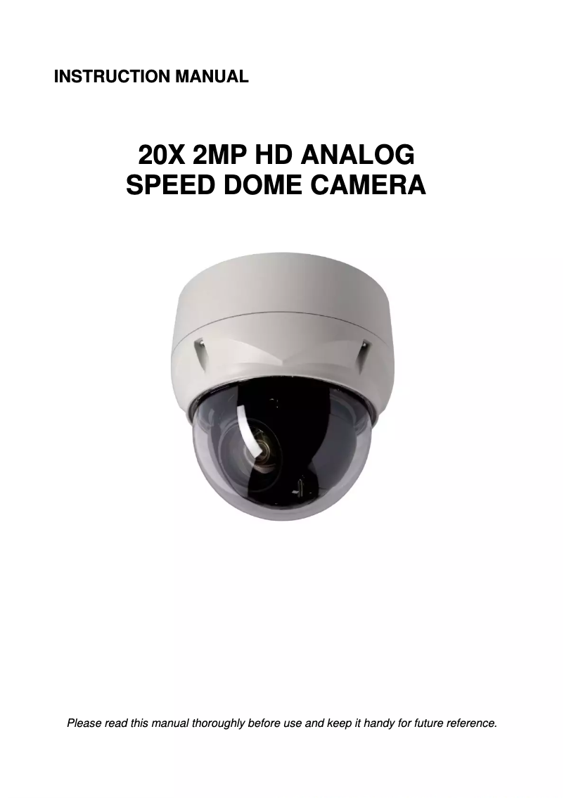 Page n°1 - Manuel utilisateur Costar CDT2H22MT