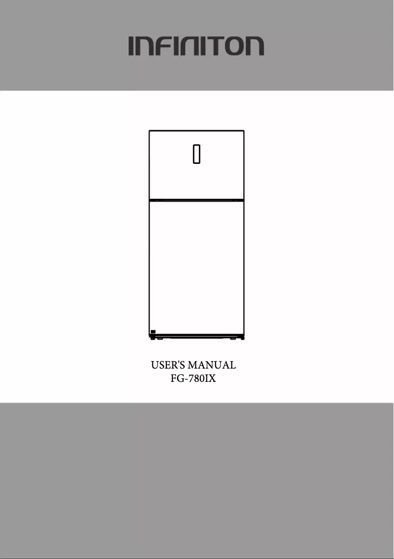 Page 1 de la notice Manuel utilisateur Infiniton FG-780IX