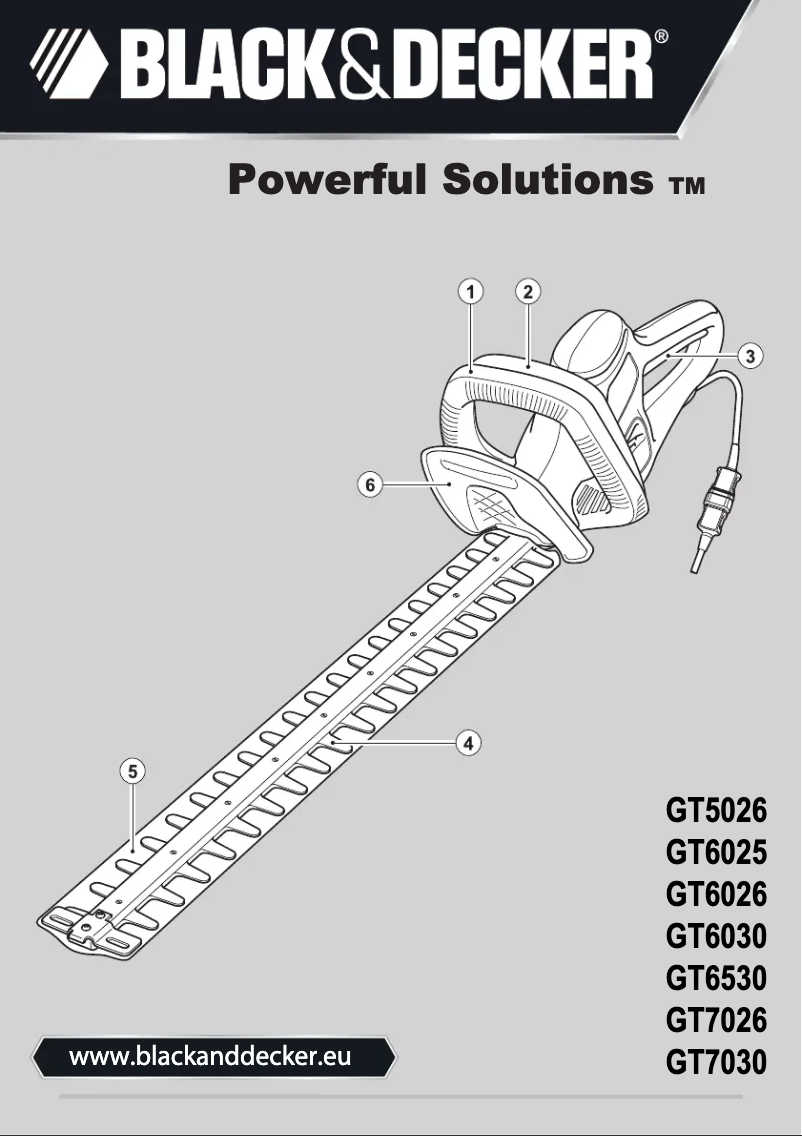 Page n°1 - Manuel utilisateur Black & Decker GT6026