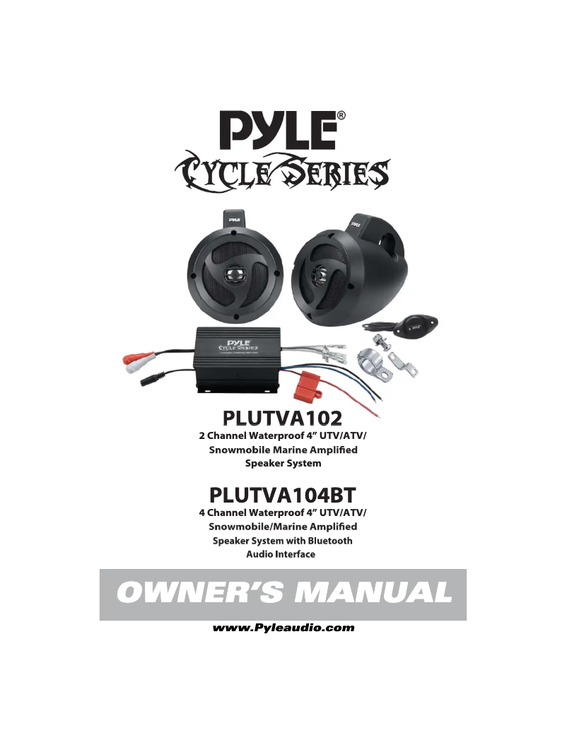 Page n°1 - Manuel utilisateur Pyle Cycle PLUTVA102