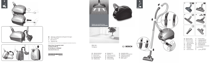 Page 1 de la notice Manuel utilisateur Bosch Cosyy'y BGLS42035