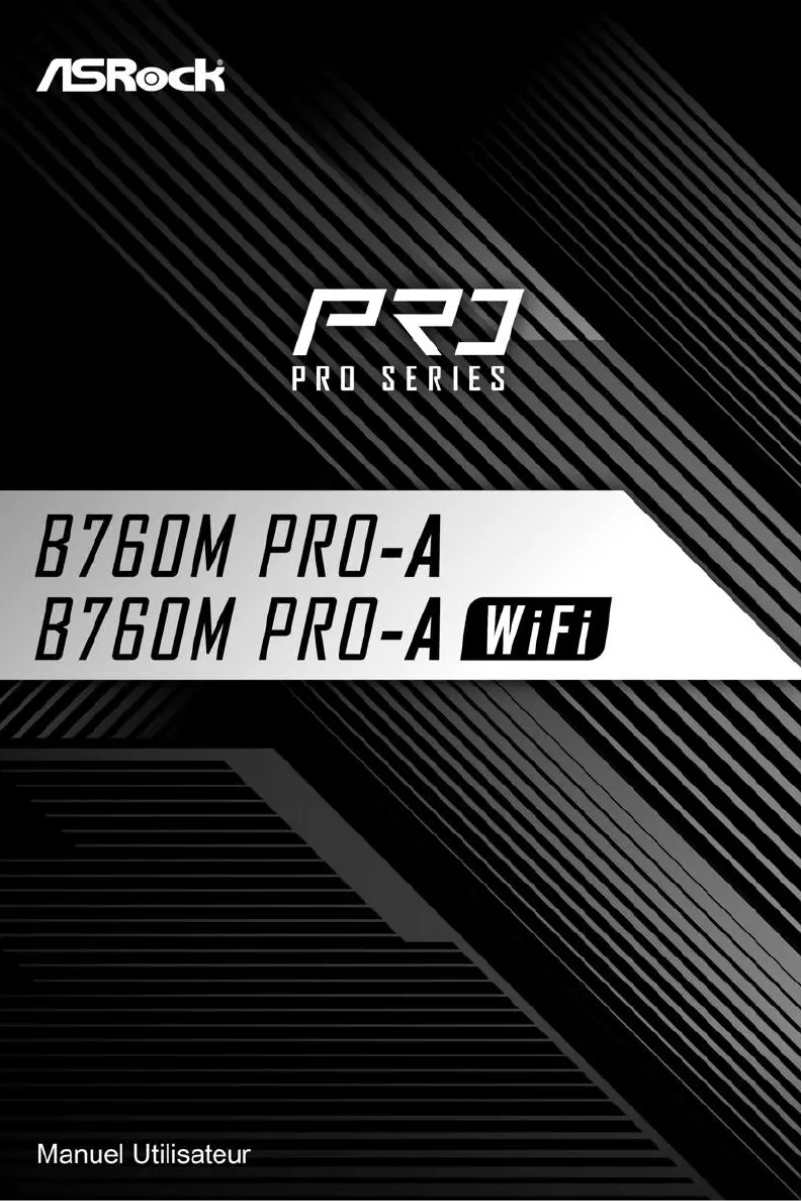 Imagen de la primera página del manual del dispositivo B760M Pro-A WiFi
