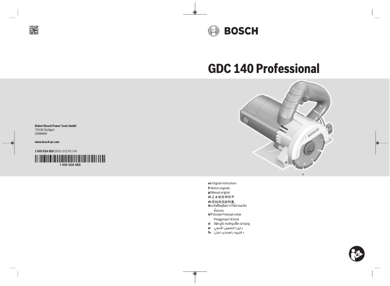 Imagen de la primera página del manual del dispositivo GDC 140 Professional