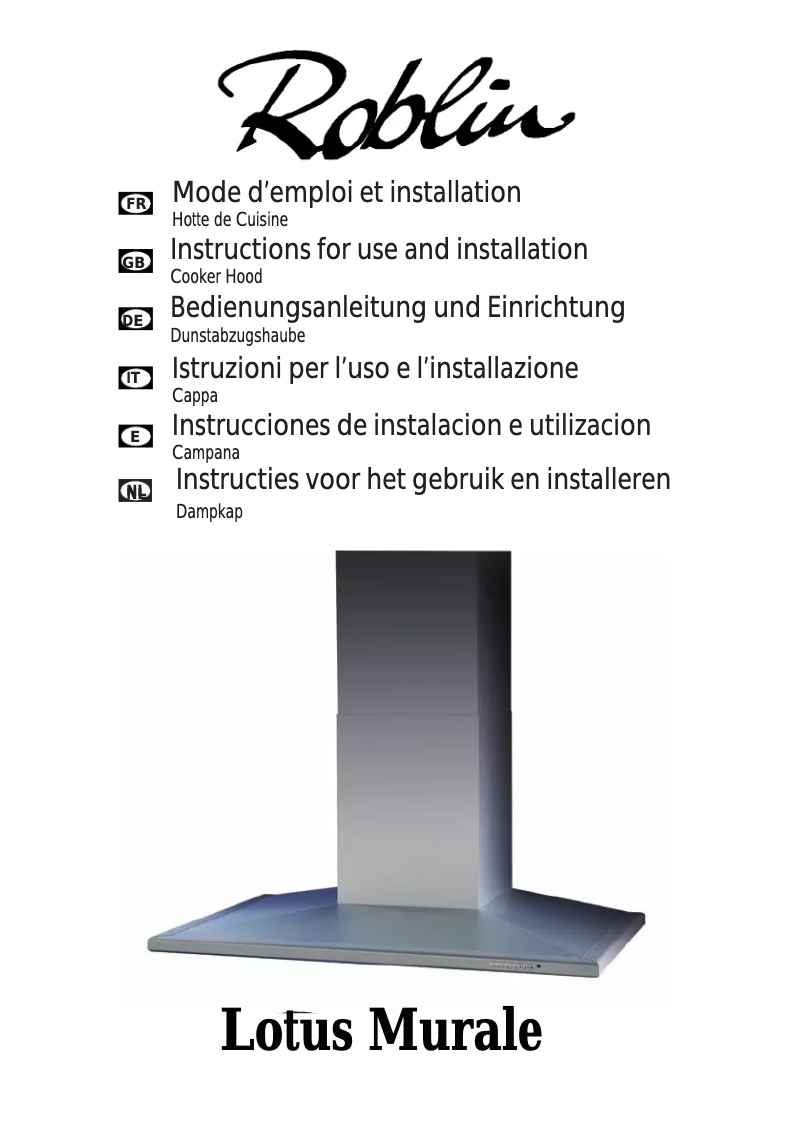 Página 1 del manual Manual de usuario Roblin Lotus/2 600