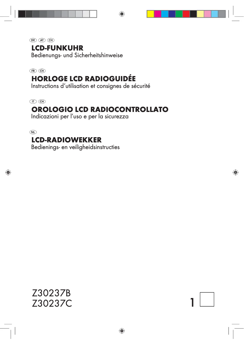 Page 1 de la notice Manuel utilisateur Auriol Z30237B