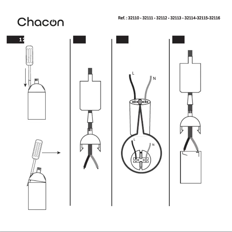 Page 1 de la notice Manuel utilisateur Chacon 32112