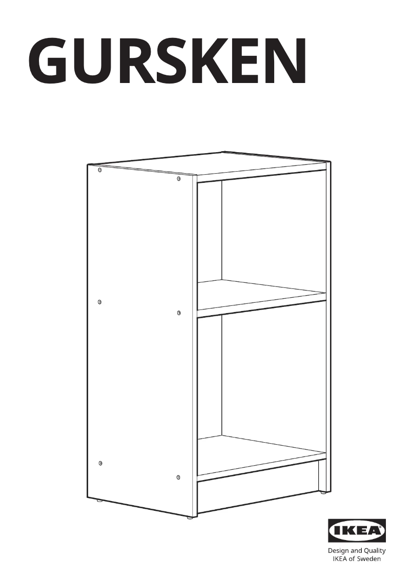 Página 1 del manual Manual de usuario Ikea GURSKEN 905.032.90