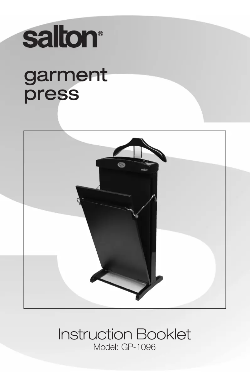 Page 1 de la notice Manuel utilisateur Salton GP-1096