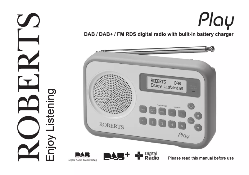 Page 1 de la notice Manuel utilisateur Roberts Play