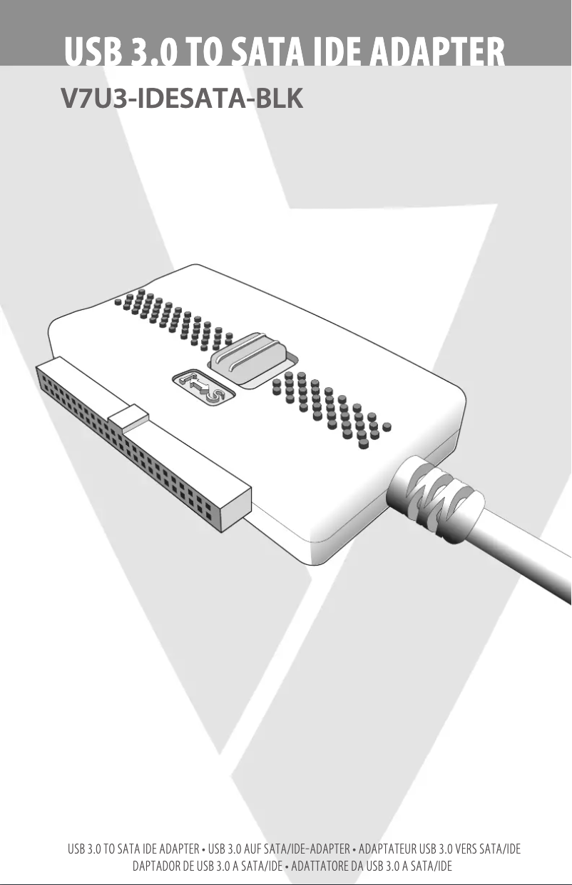 Image de la première page du manuel de l'appareil V7U3-IDESATA-BLK-1E