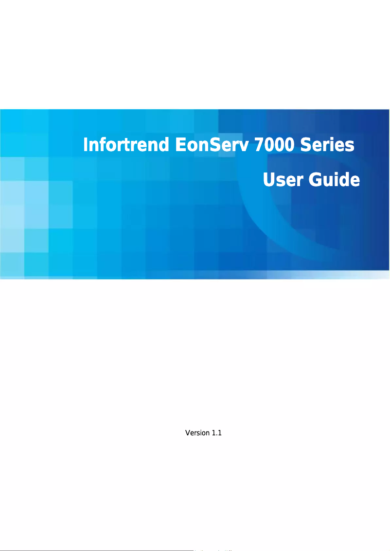 Page n°1 - Manuel utilisateur Infortrend EonServ 7012