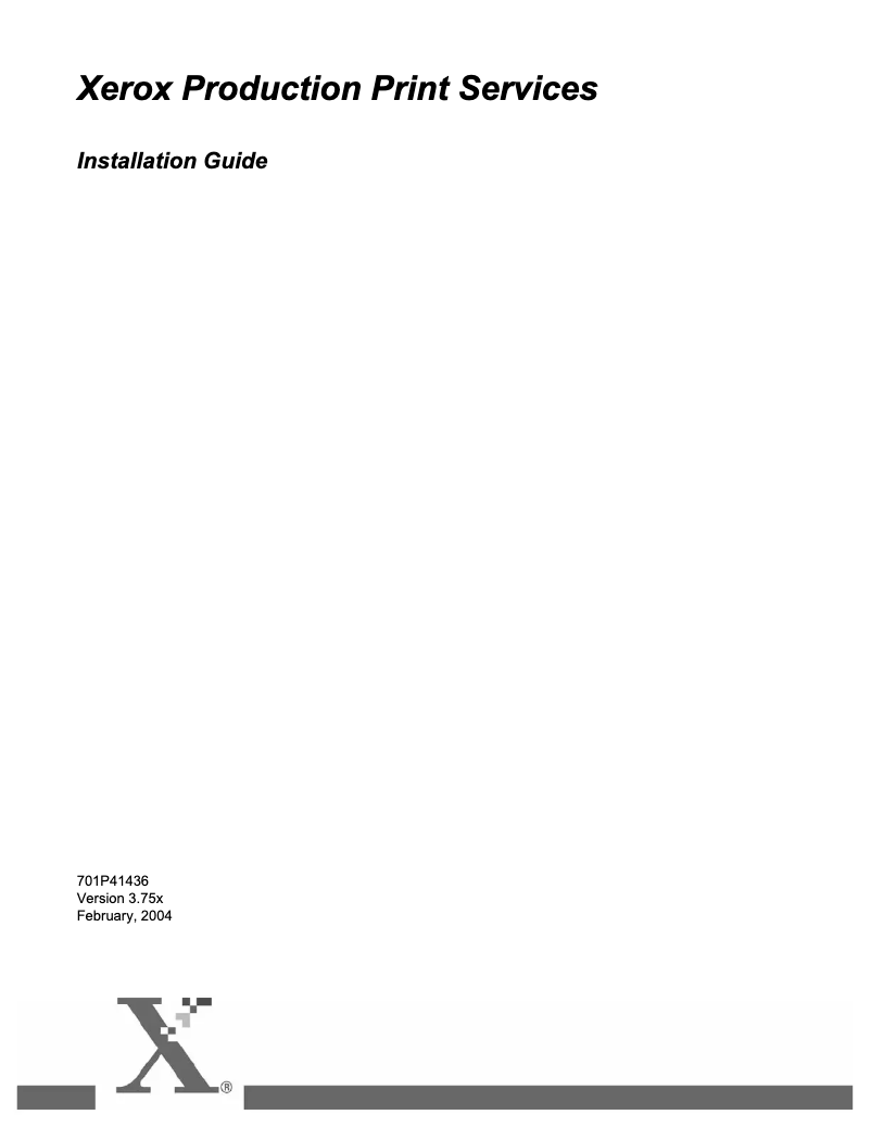 Page n°1 - Guide d'installation Xerox DocuPrint 155MX