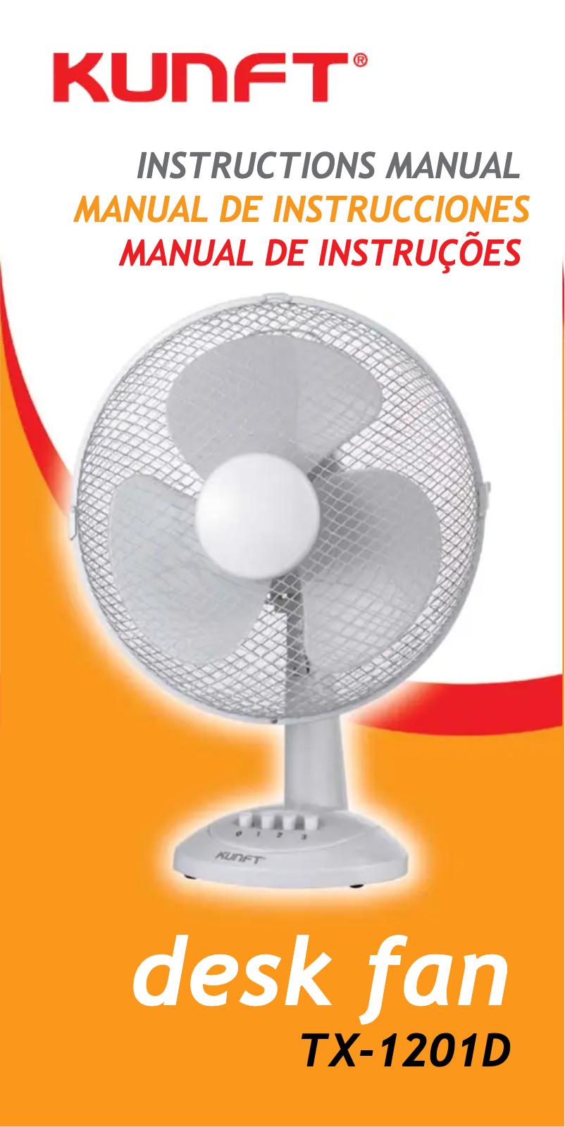 Página 1 del manual Manual de usuario Kunft TX-1201D