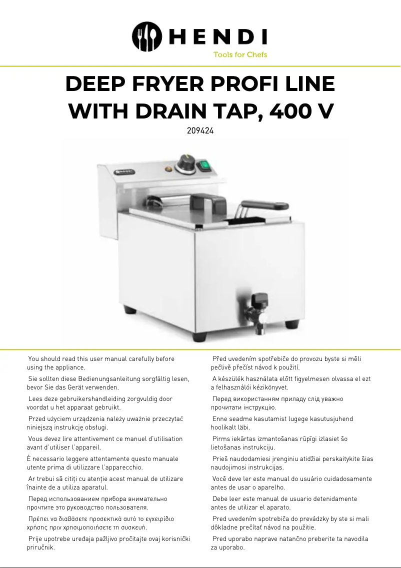 Image de la première page du manuel de l'appareil Master Cook 209424