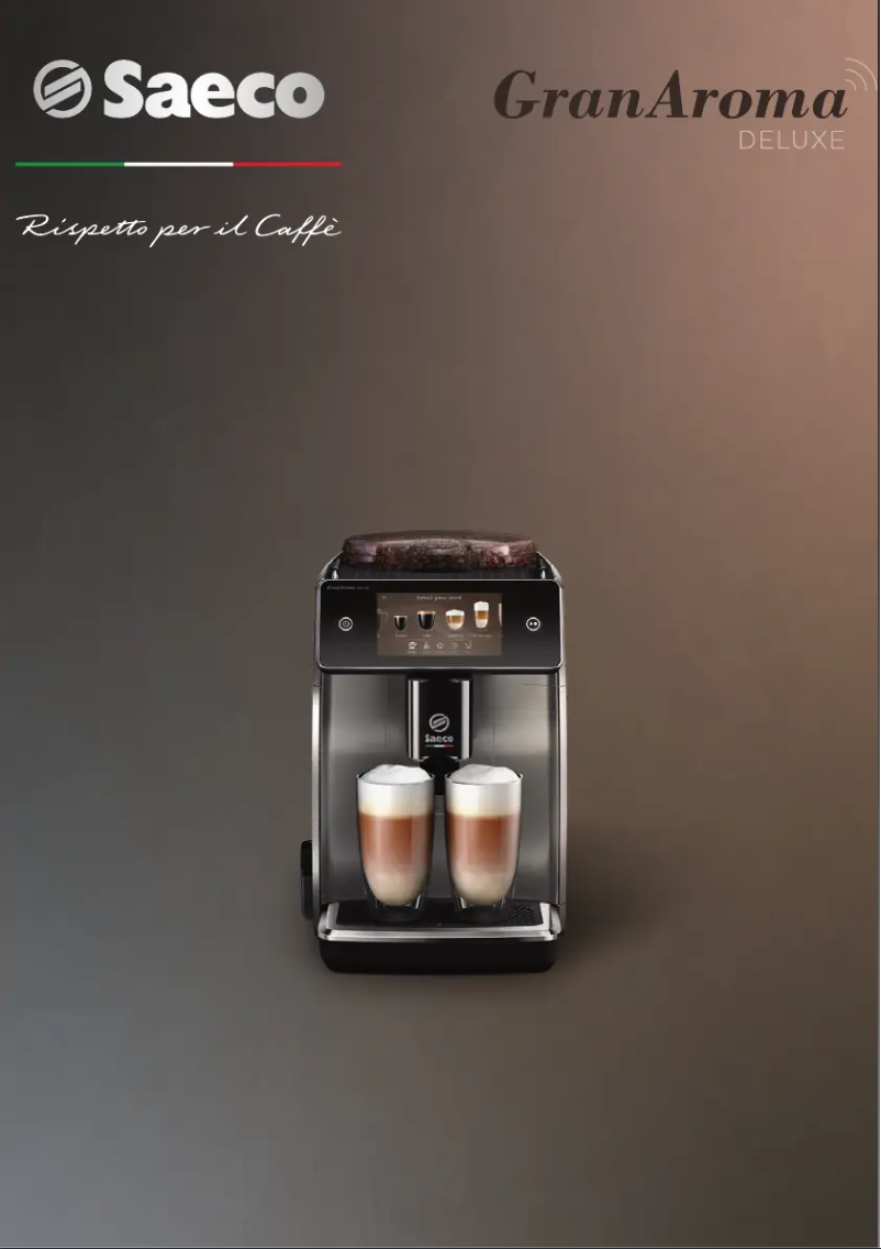 Image de la première page du manuel de l'appareil Saeco GranAroma Deluxe SM6680
