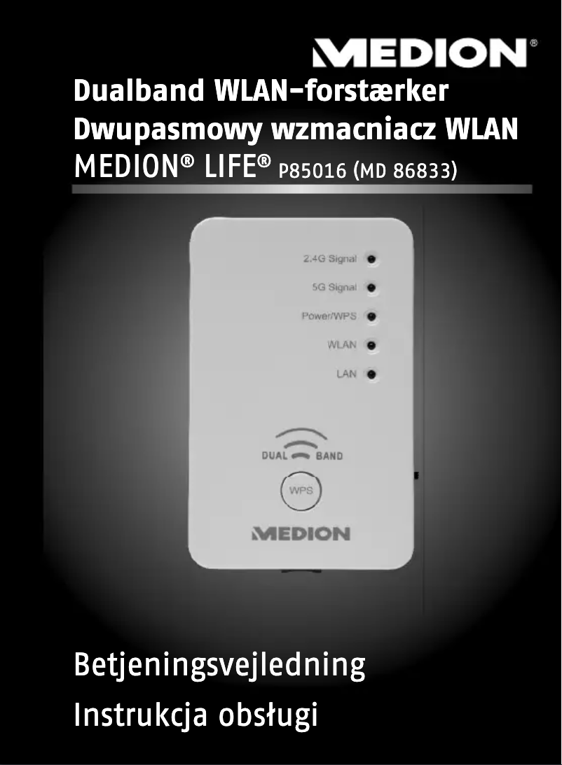 Page n°1 - Manuel utilisateur Medion LIFE P85016 (MD 86833)