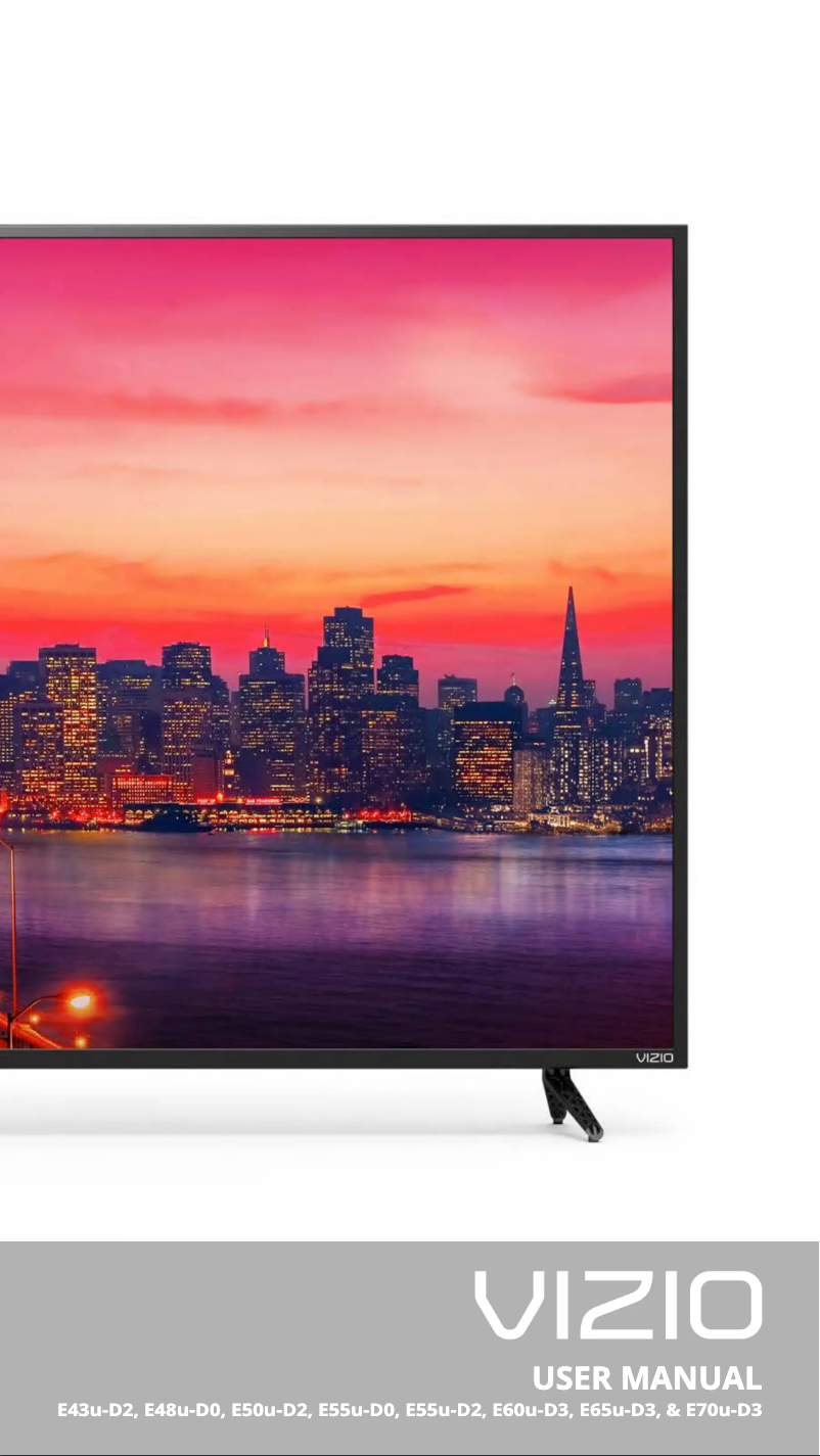 Page n°1 - Manuel utilisateur VIZIO E55U-D0