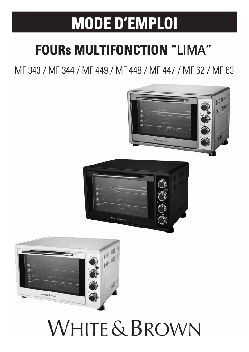 Image de la première page du manuel de l'appareil MF 63