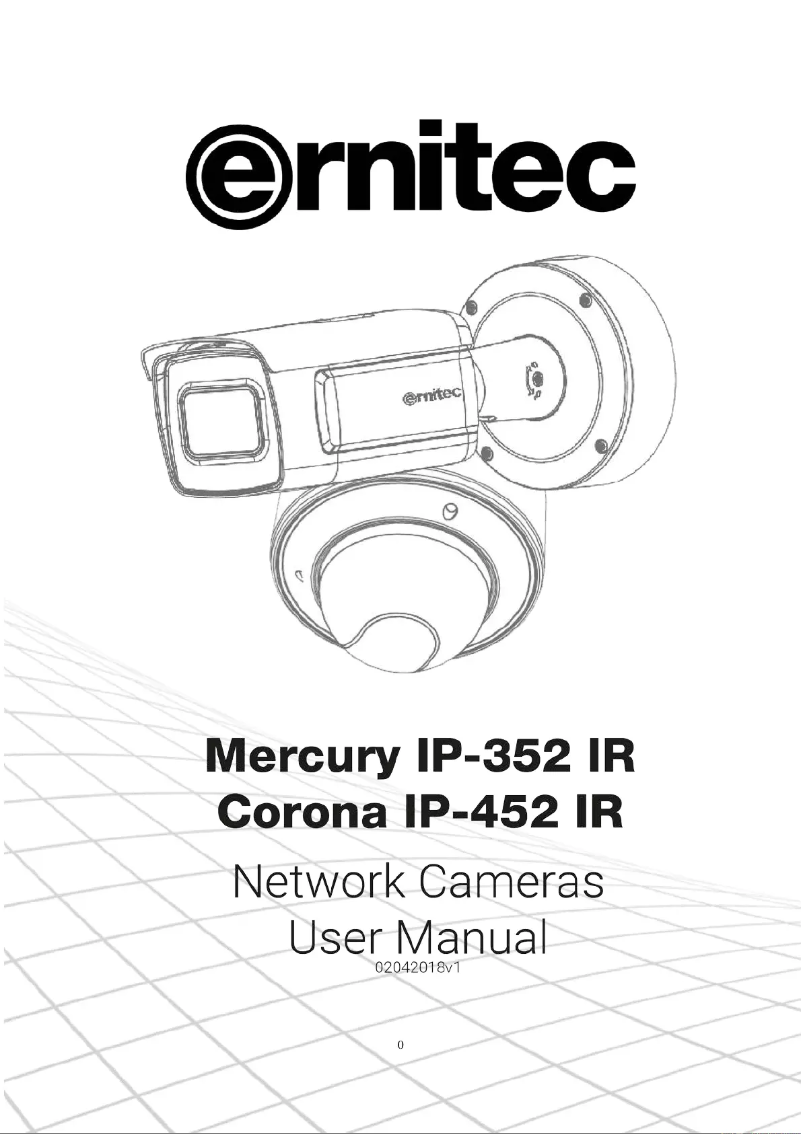 Page 1 de la notice Manuel utilisateur Ernitec Corona IP-452