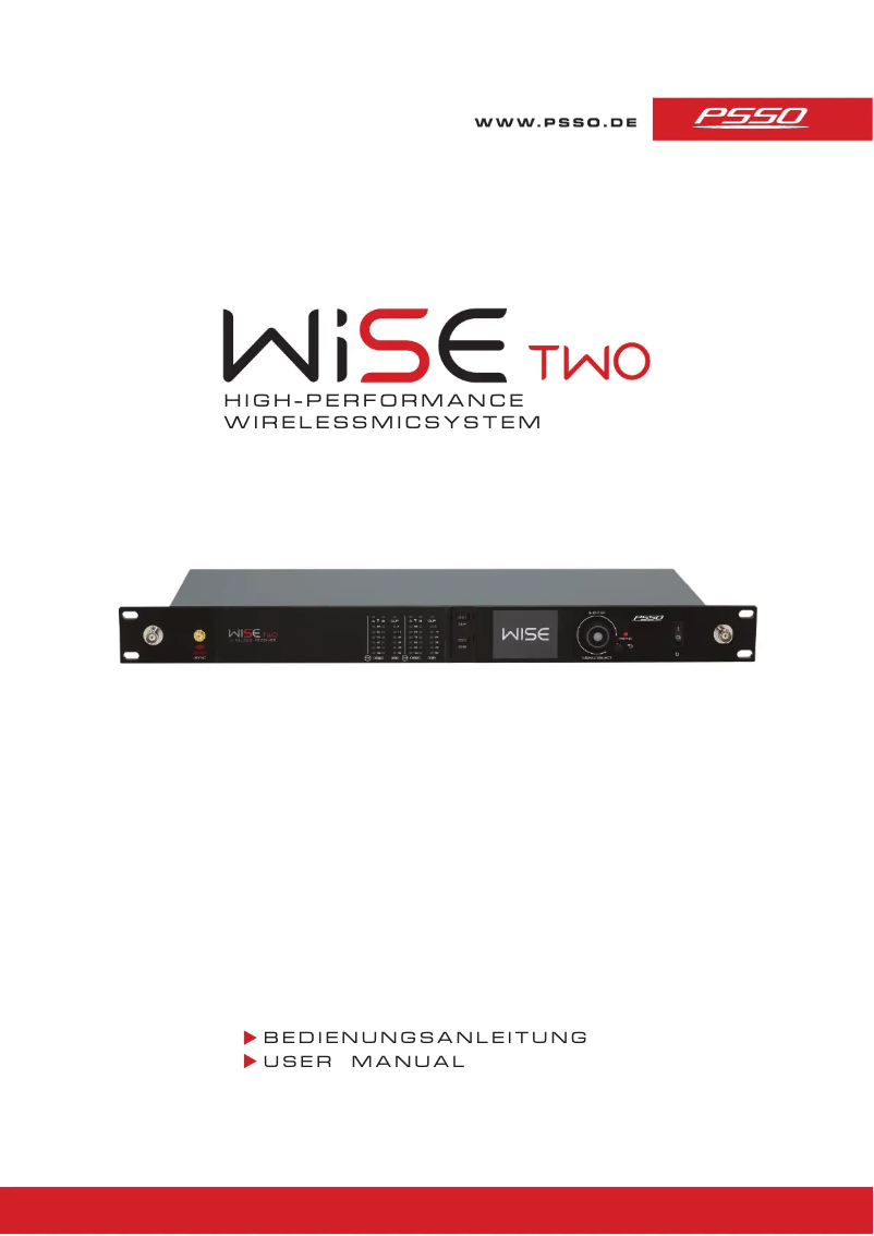 Imagen de la primera página del manual del dispositivo WISE TWO