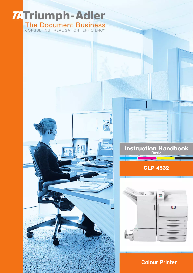 Page 1 de la notice Manuel utilisateur Triumph-Adler CLP 4532