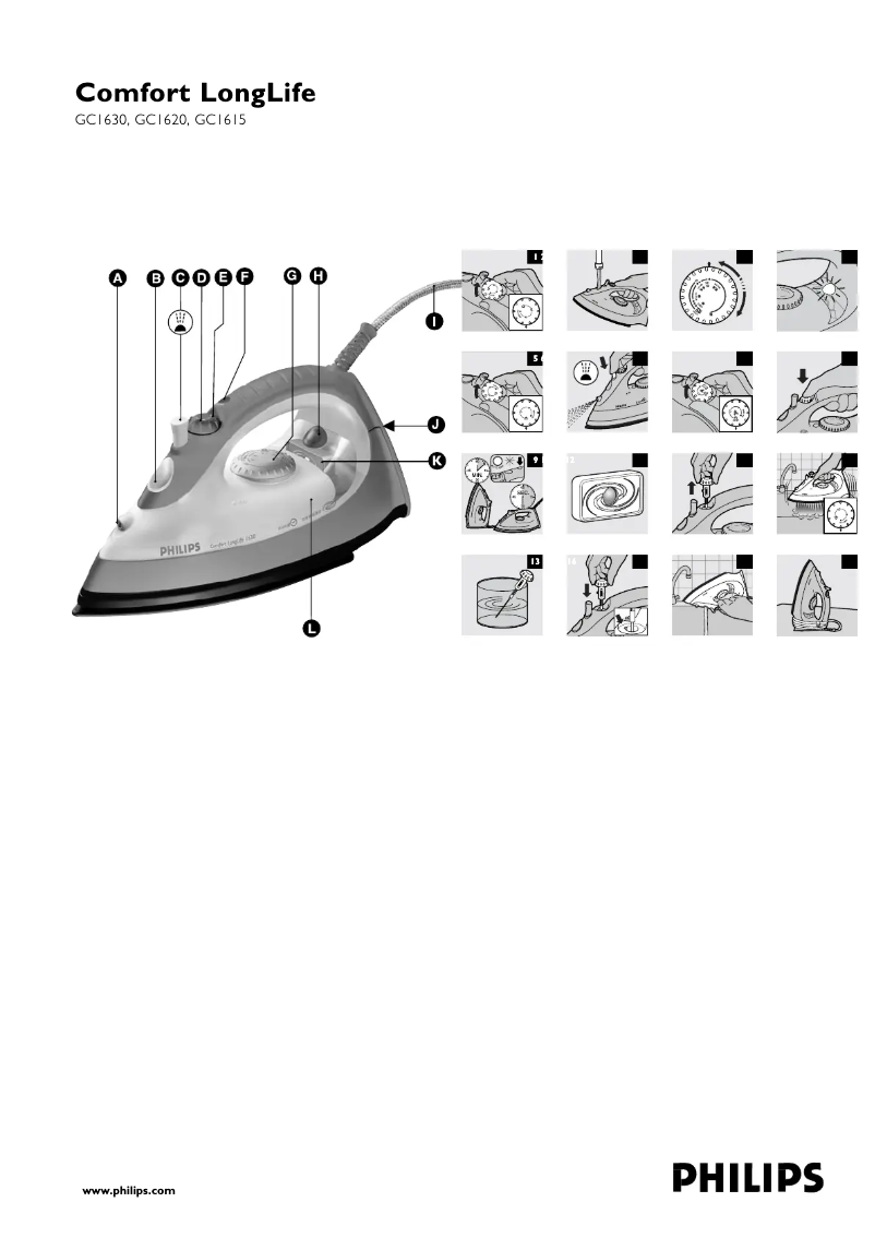 Page n°1 - Manuel utilisateur Philips GC1630