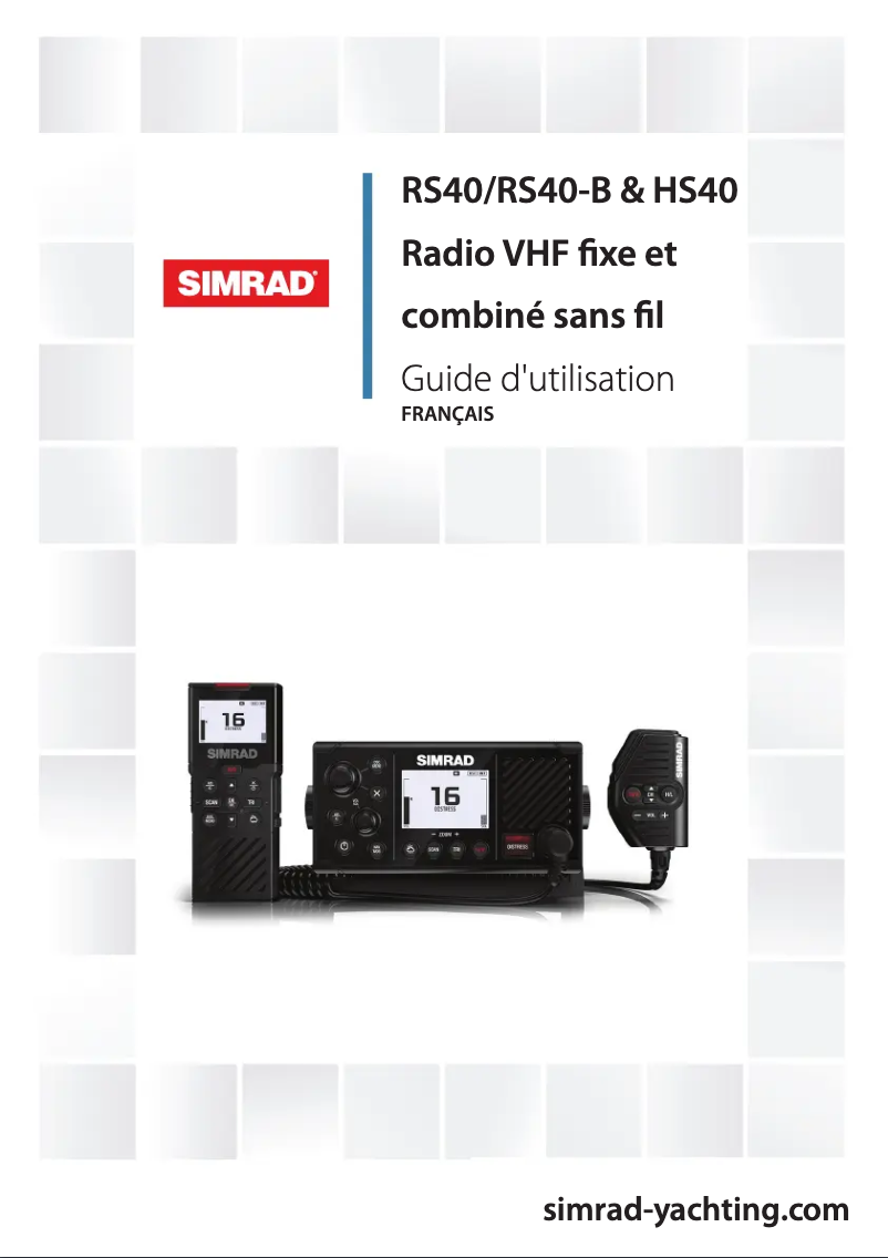 Image de la première page du manuel de l'appareil RS40-B