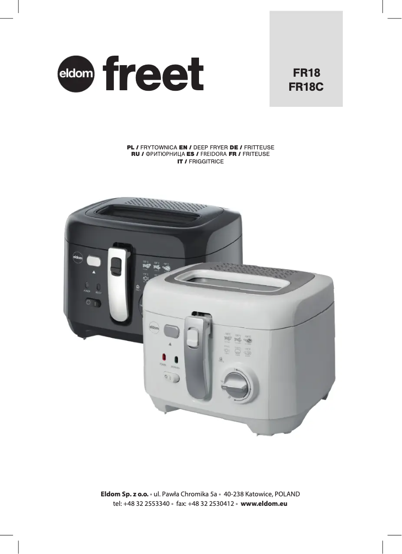 Página 1 del manual Manual de usuario Eldom Freet FR18