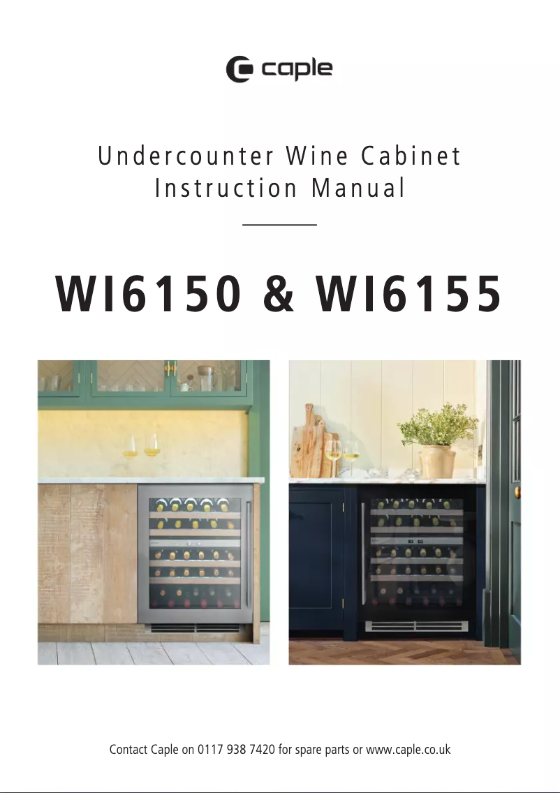 Page n°1 - Manuel utilisateur Caple Wi6155