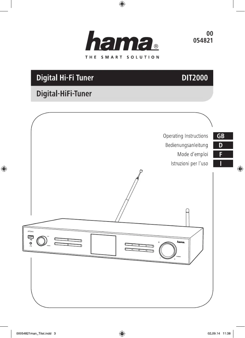 Image de la première page du manuel de l'appareil DIT 2000
