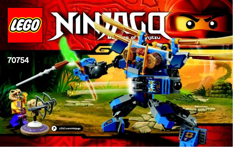 Page 1 de la notice Manuel utilisateur Lego Ninjago 70754