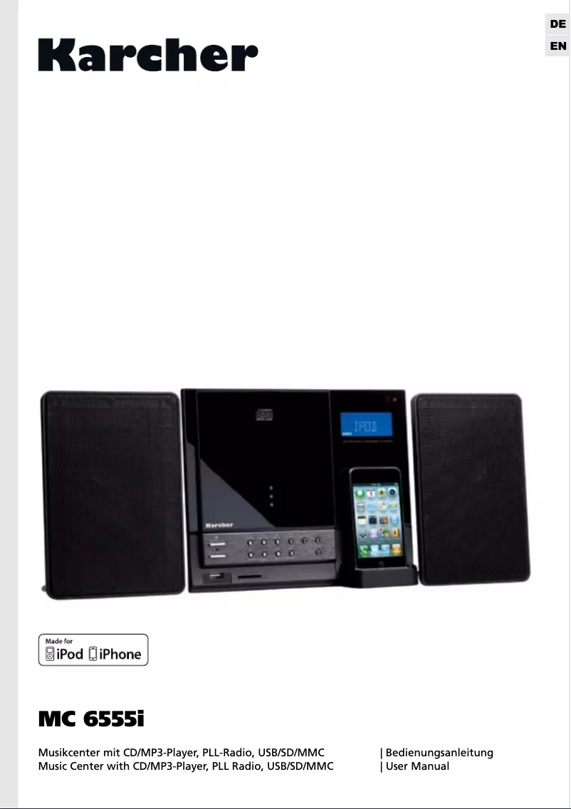 Página 1 del manual Manual de usuario Karcher Audio MC 6555I