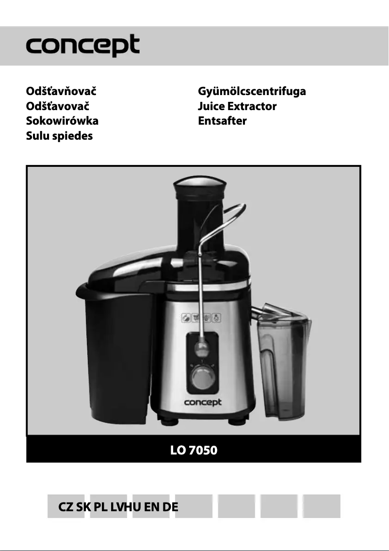 Page 1 de la notice Manuel utilisateur Concept LO-7050