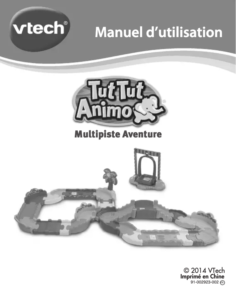 Page 1 of the manual User Manual Vtech Multi Piste Aventure