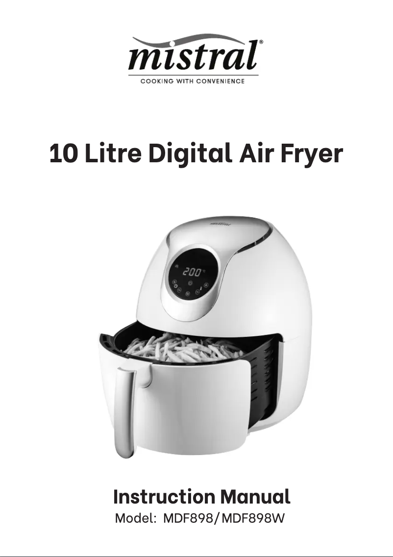 Página 1 del manual Manual de usuario Mistral MDF898W