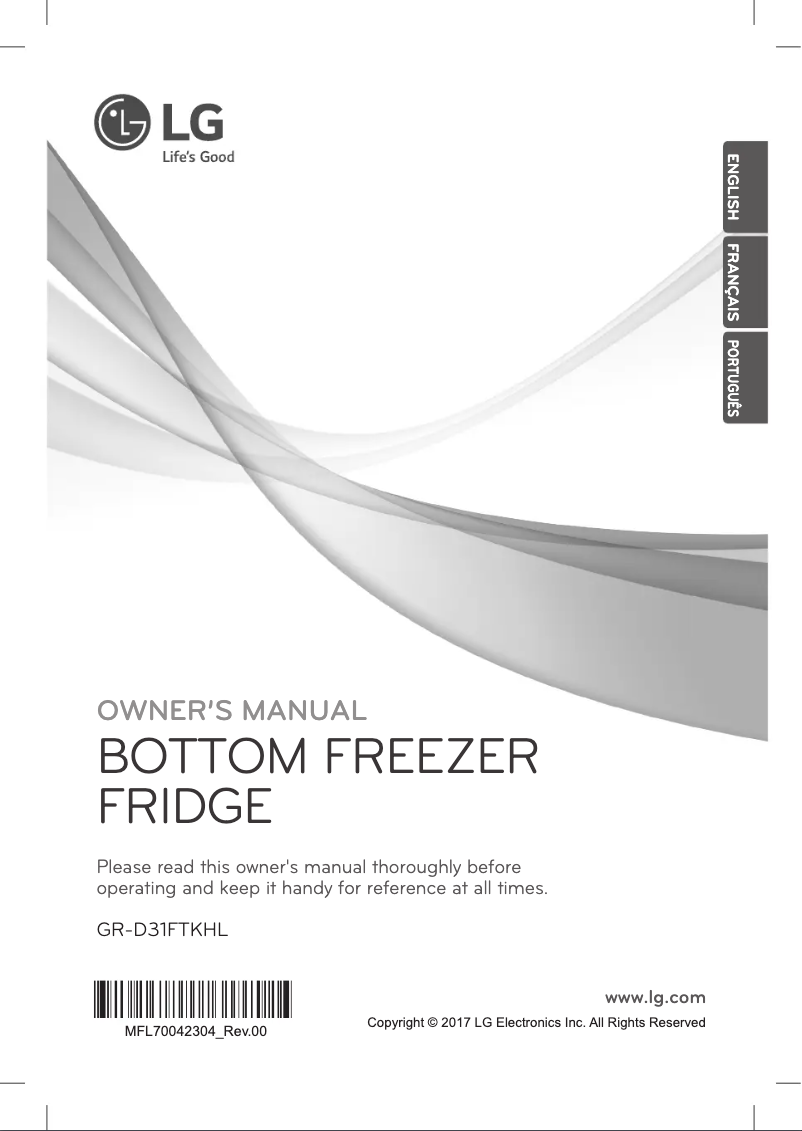 Página 1 del manual Manual de usuario LG GR-D31FTKHL
