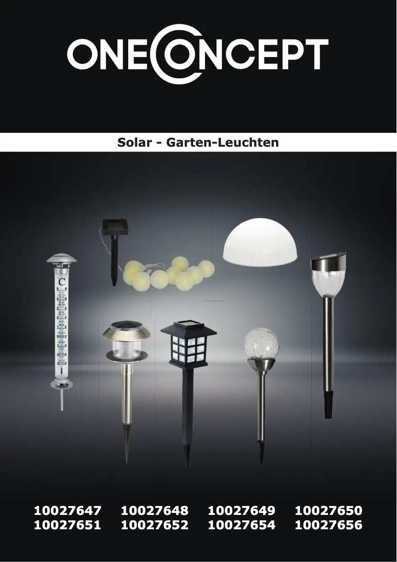 Página 1 del manual Manual de usuario OneConcept Luzern