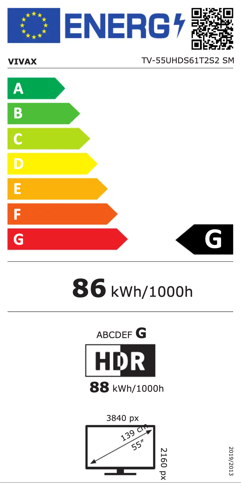 Image de la première page du manuel de l'appareil TV-55UHDS61T2S2SM