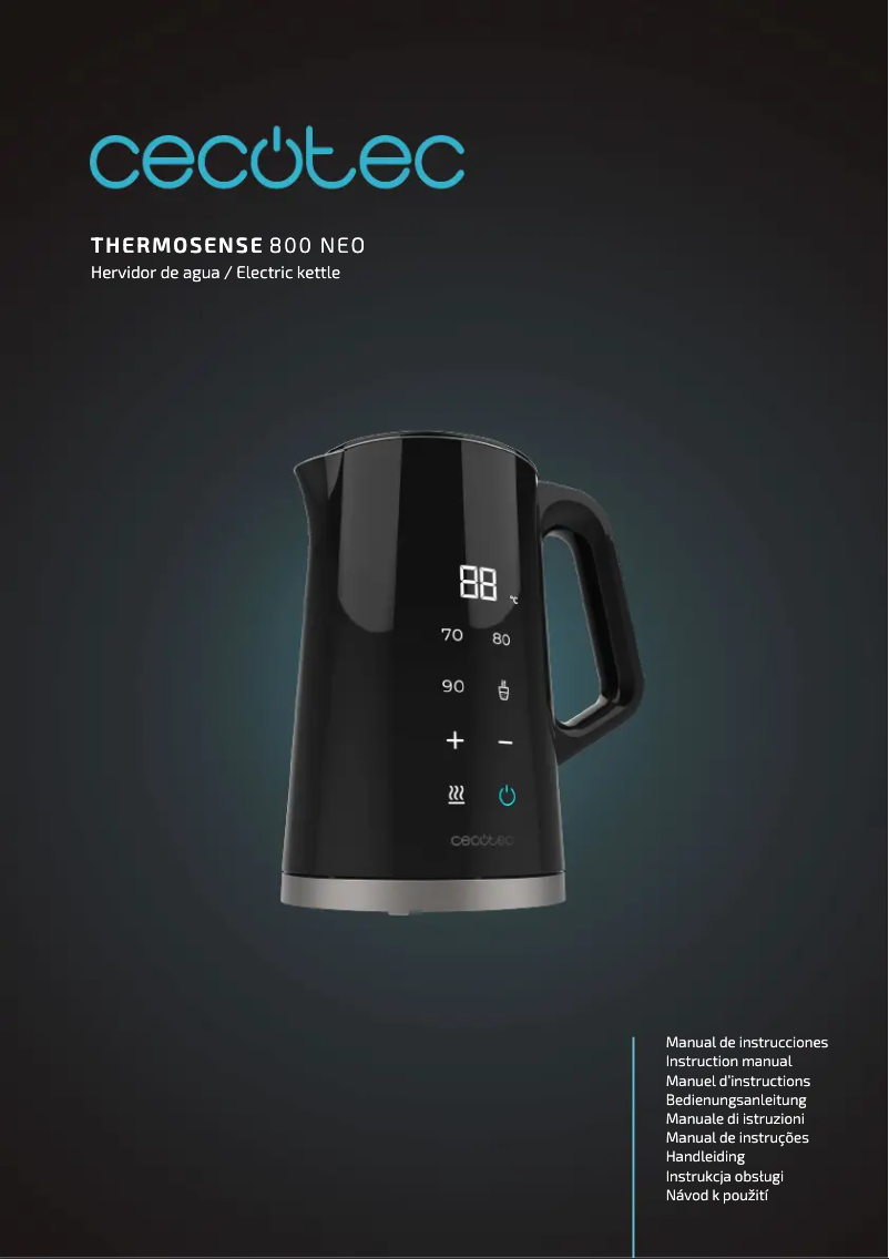 Page 1 de la notice Manuel utilisateur Cecotec Thermosense 800 Neo
