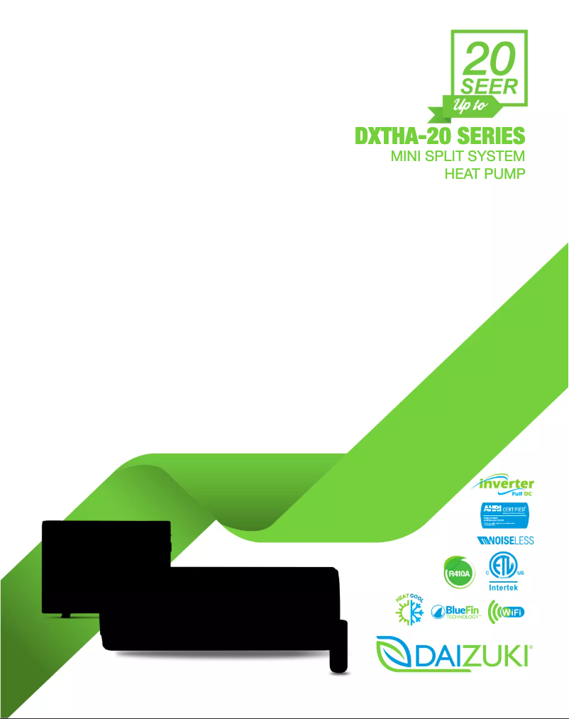 Page 1 de la notice Fiche technique Daizuki DXTH09X416A-20