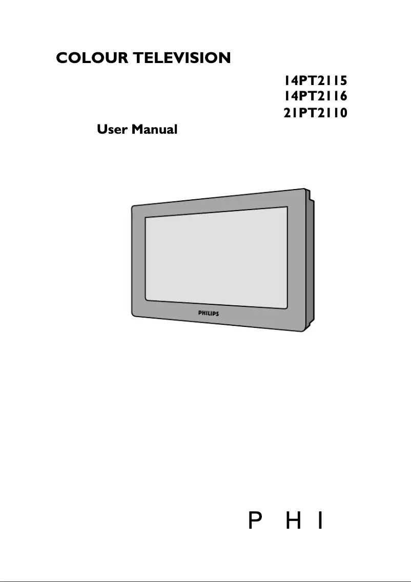 Page 1 de la notice Manuel utilisateur Philips 14PT2116
