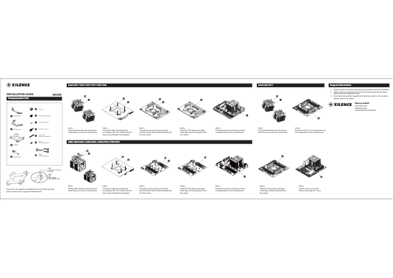 Page 1 de la notice Manuel utilisateur Xilence M504D